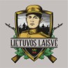 Pilki marškinėliai su lietuviška atributika vyrams