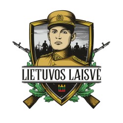 Balti marškinėliai su lietuviška atributika vyrams