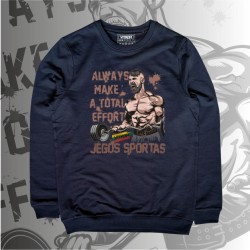 Tamsiai pilkas džemperis vyrams "Jėgos sportas"