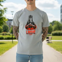 Vyriški marškinėliai VITKOM Jos vardas Laisvė pilki