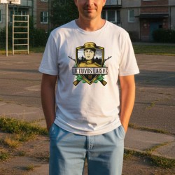 Vyriški marškinėliai VITKOM Lietuvos laisvė balti