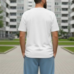 Marškinėliai vyrams Pirmyn riteris ir užrašas Lietuva