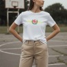 Moteriški marškinėliai Vitkom Vytis Vintage II balti