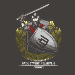 VITKOM patriotiškas vyriškas džemperis su kario simbolika